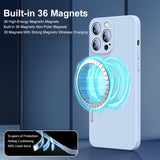 Magsafe Magnetic Wireless Charging Case For iPhone Liquid Silicone Cover