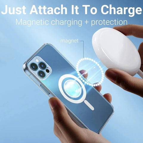 For Magsafe Magnetic Wireless Charging Case for IPhone  Shockproof Cover