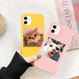 For iPhone Candy Color Cute Animal Fundas Shell Fashion