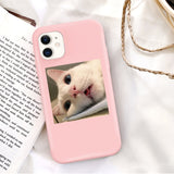 For iPhone Candy Color Cute Animal Fundas Shell Fashion