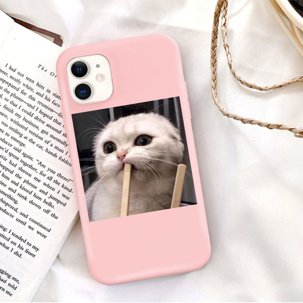 For iPhone Candy Color Cute Animal Fundas Shell Fashion