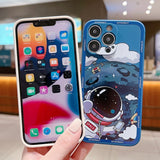 Astronaut Silicone Soft 3D Phone Case for IPhone