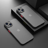 For IPhone 14 Shockproof Bumper Matte Phone Case for IPhone