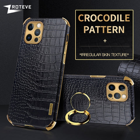 Zroteve Crocodile Pattern Leather Cover for Apple IPhone