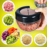 Kitchen Fruit Vegetable Onions Garlic Cutter Food Speedy Chopper Spiral Slicers Shredder - honeylives