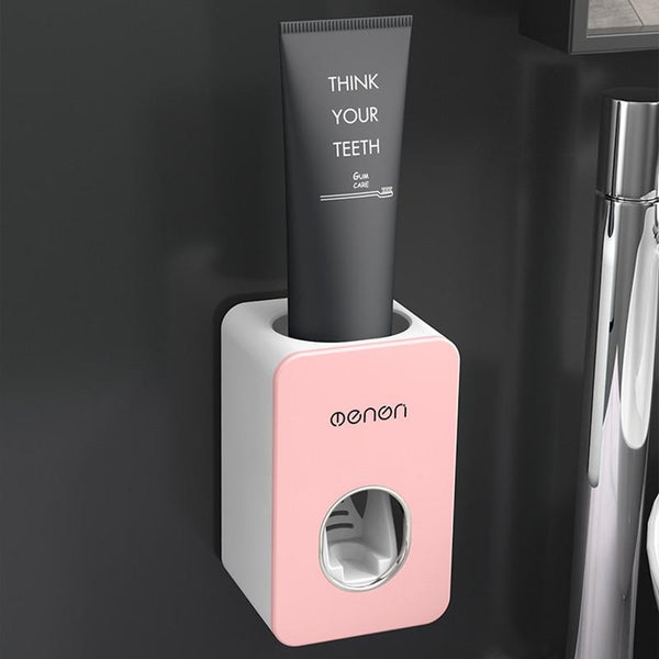 Bathroom Automatic Toothpaste Dispenser Wall Mounted Stand