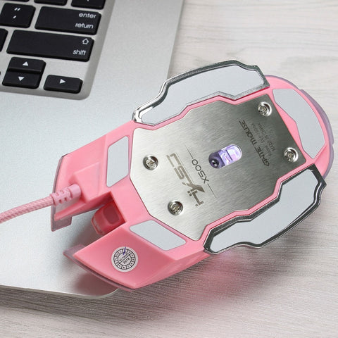 Girl Pink Gaming Mouse Stylish Beautiful  DPI Wired