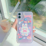 Glitter Dynamic Liquid Phone Case Fashion New Year Gift for IPhone