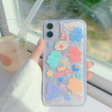 Glitter Dynamic Liquid Phone Case Fashion New Year Gift for IPhone