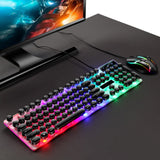 Computer LED Glowing Keyboard Mouse Set