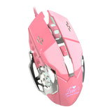 Girl Pink Gaming Mouse Stylish Beautiful  DPI Wired