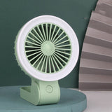 Fold Mini Fan with Light USB Charing Portable Fan Office