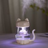 USB Cat Mini Aromatherapy LED Air Humidifier 3 in1