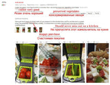 Kitchen Cook Multifunction Vegetable Cutter Gadgets Steel Blade Grater Tool