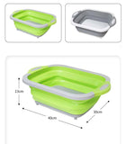 Kitchen Chopping Block Foldable Cutting Board Chopping Washing Basket Organizer - honeylives