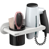 Multi-function Bathroom Hair Dryer Holder Wall Mounted Rack Space Bath Storage Organizer - honeylives