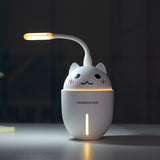 Cute 3-in-1 Multifunction Humidifier Mini Fan Night Light