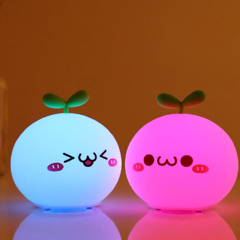USB LED Lamp Soft Silicon Touch Sensor Cartoon Cute Night Light