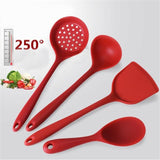 Kitchen Tools Cooking Spoon Spatula Scoop Rice Spoon Set Silicone Tools 4Pcs/set