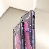 Anime illustration Girl Phone Case For iPhone