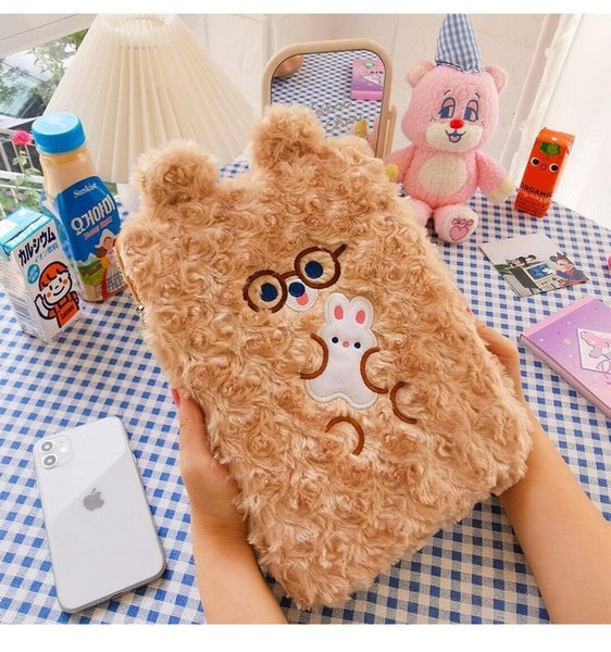 Ipad Pro  Cas Korea Style Bear Cute Girls Ipad Cover PC