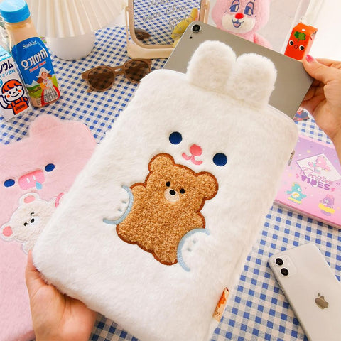 Ipad Pro  Cas Korea Style Bear Cute Girls Ipad Cover PC