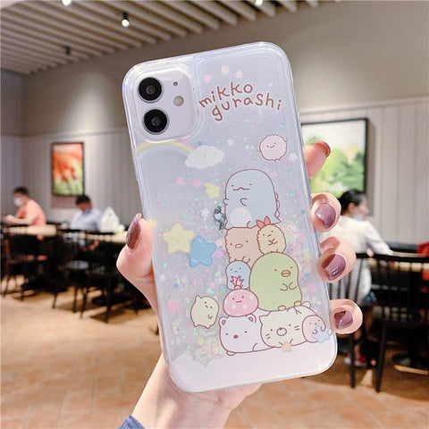 Anime Sumikko Gurashi Puicksand Phone Case For IPhone