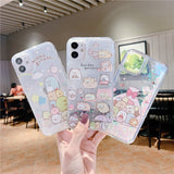 Anime Sumikko Gurashi Puicksand Phone Case For IPhone