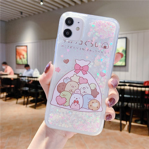 Anime Sumikko Gurashi Puicksand Phone Case For IPhone