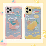 Japanese art Sweet fruit bear kawaii Phone Case For iPhone