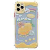 Japanese art Sweet fruit bear kawaii Phone Case For iPhone