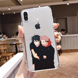 Satoru Gojo Anime Phone Case Transparent Soft  iphone