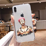 Satoru Gojo Anime Phone Case Transparent Soft  iphone