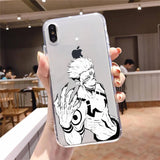 Satoru Gojo Anime Phone Case Transparent Soft  iphone