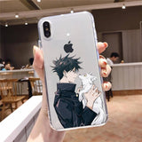 Satoru Gojo Anime Phone Case Transparent Soft  iphone