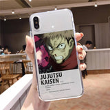 Satoru Gojo Anime Phone Case Transparent Soft  iphone