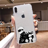 Satoru Gojo Anime Phone Case Transparent Soft  iphone