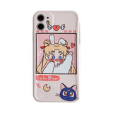 Kawaii Anime Sailor Moon Phone Case For iPhone