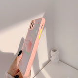 Kawaii Japanese Drink Fruit Peach Clear Phone Case For iPhone