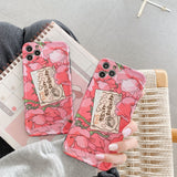 Kawaii Japanese Vigor girls Pink Flowers 3D cute Phone Case