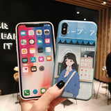 Kawaii Anime illustration Phone Cases For iphone