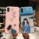 Kawaii Anime illustration Phone Cases For iphone