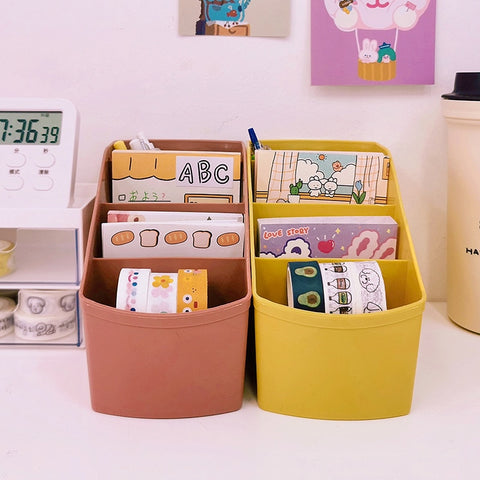 Kawaii desk transformation desktop storage box pen holder Office