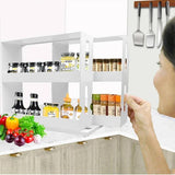 Kitchen Spice Rack Multi-Function Rotating Storage Shelf Cabinet Cupboard