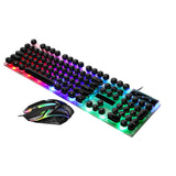 Computer LED Glowing Keyboard Mouse Set