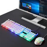 Computer LED Glowing Keyboard Mouse Set