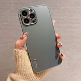 Luxury Aluminum Camera Protection Case for iPhone Slim Mat Hard Cover