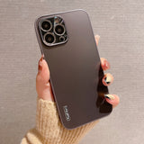 Luxury Aluminum Camera Protection Case for iPhone Slim Mat Hard Cover