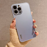 Luxury Aluminum Camera Protection Case for iPhone Slim Mat Hard Cover