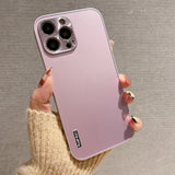 Luxury Aluminum Camera Protection Case for iPhone Slim Mat Hard Cover